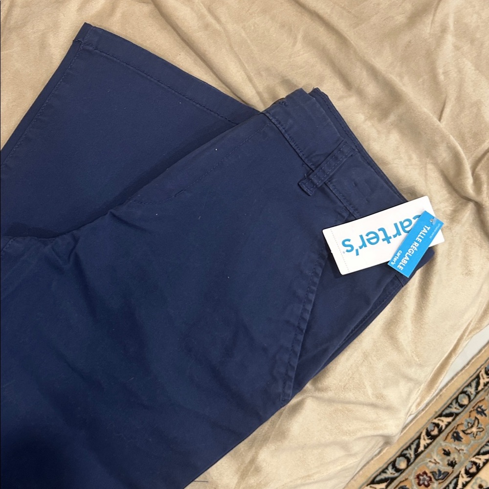 Boy’s Navy Slim Chino Pants
